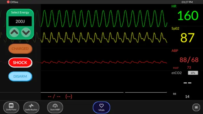 Simpl - Simulated Patient Monitor android App screenshot 1